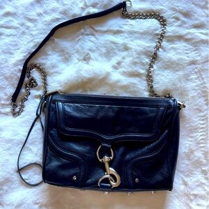 Black Leather Shoulder Bag